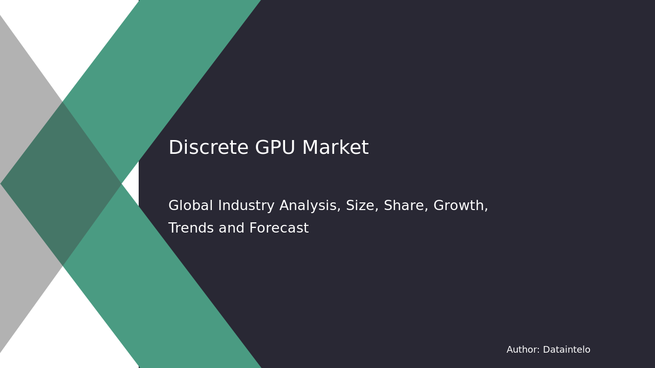Discrete GPU Market Report | Global Forecast From 2025 To 2033