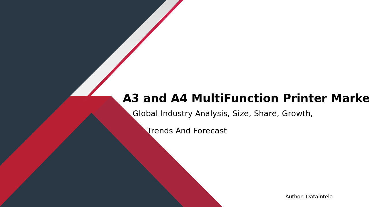 A3 and A4 Multi-Function Printer Market Report | Global Forecast From 2025 To 2033