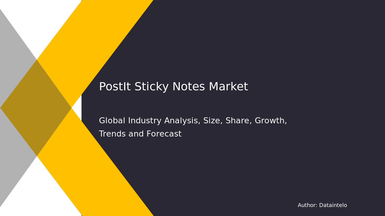 Post-It & Sticky Notes Market Report | Global Forecast From 2025 To 2033