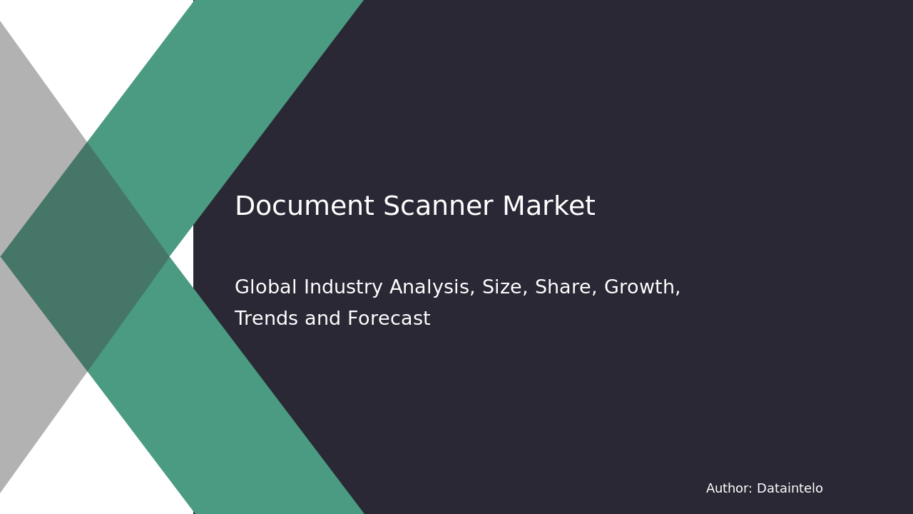 Document Scanner Market Report | Global Forecast From 2025 To 2033