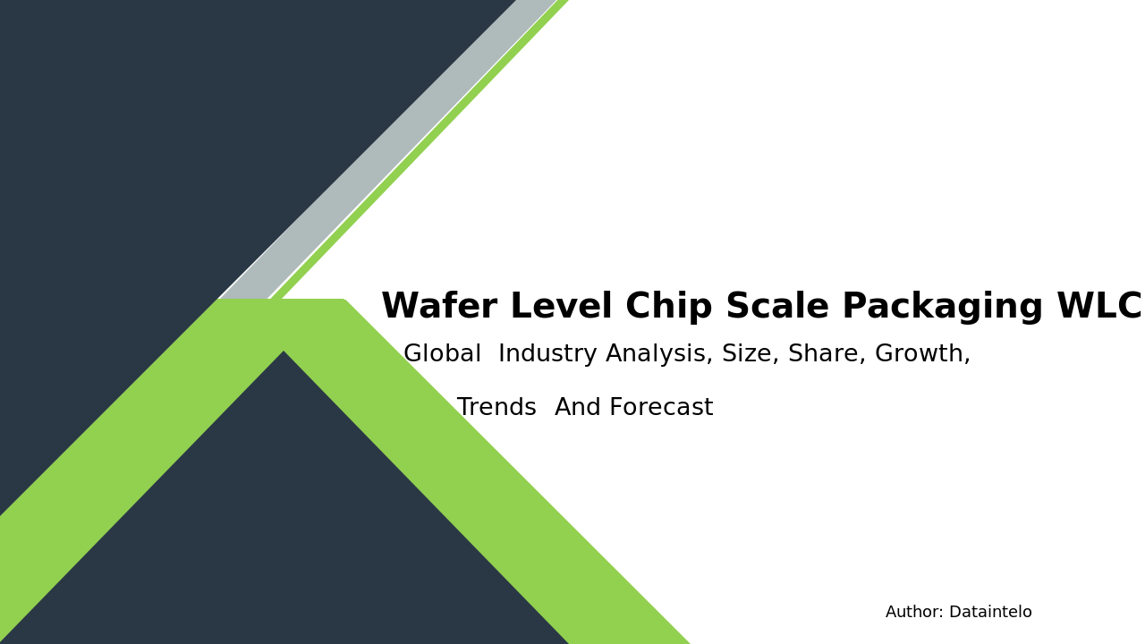 Wafer Level Chip Scale Packaging (WLCSP) Market Report | Global Forecast From 2025 To 2033